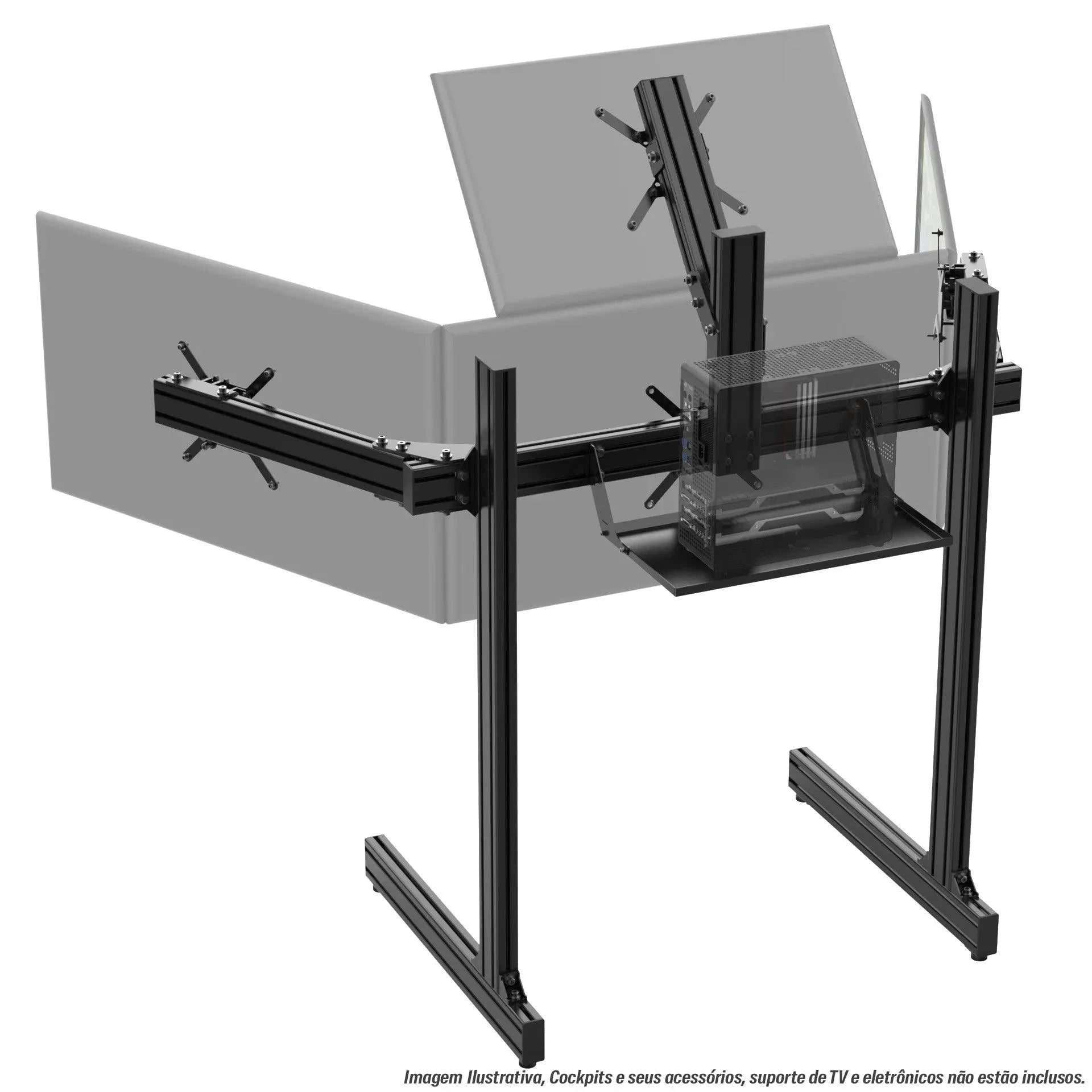 TOP SCREEN ADD-ON FOR ALUMINUM PROFILE TV STAND - 4007-  DRIVEN - 5