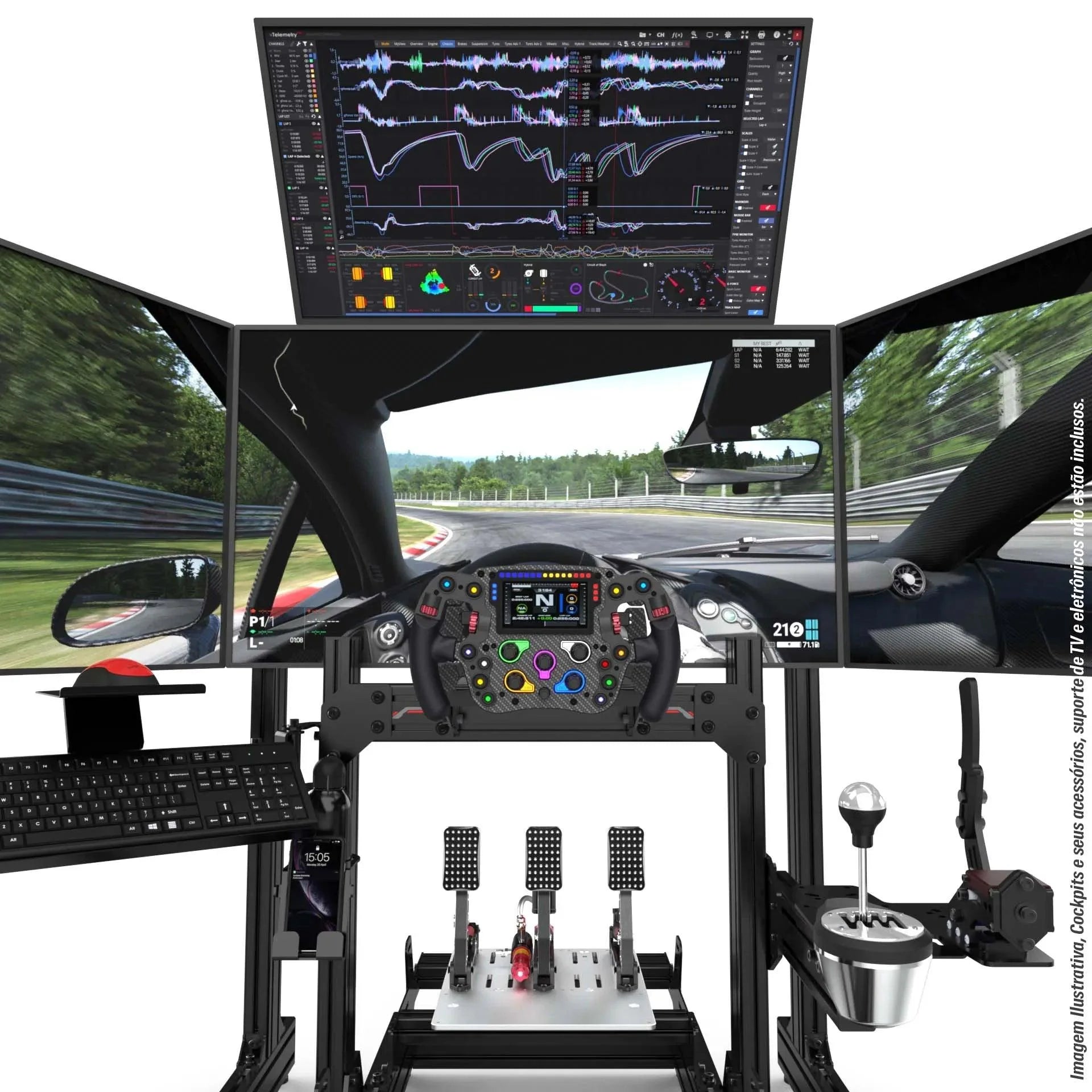 TOP SCREEN ADD-ON FOR ALUMINUM PROFILE TV STAND - 4007-  DRIVEN - 6