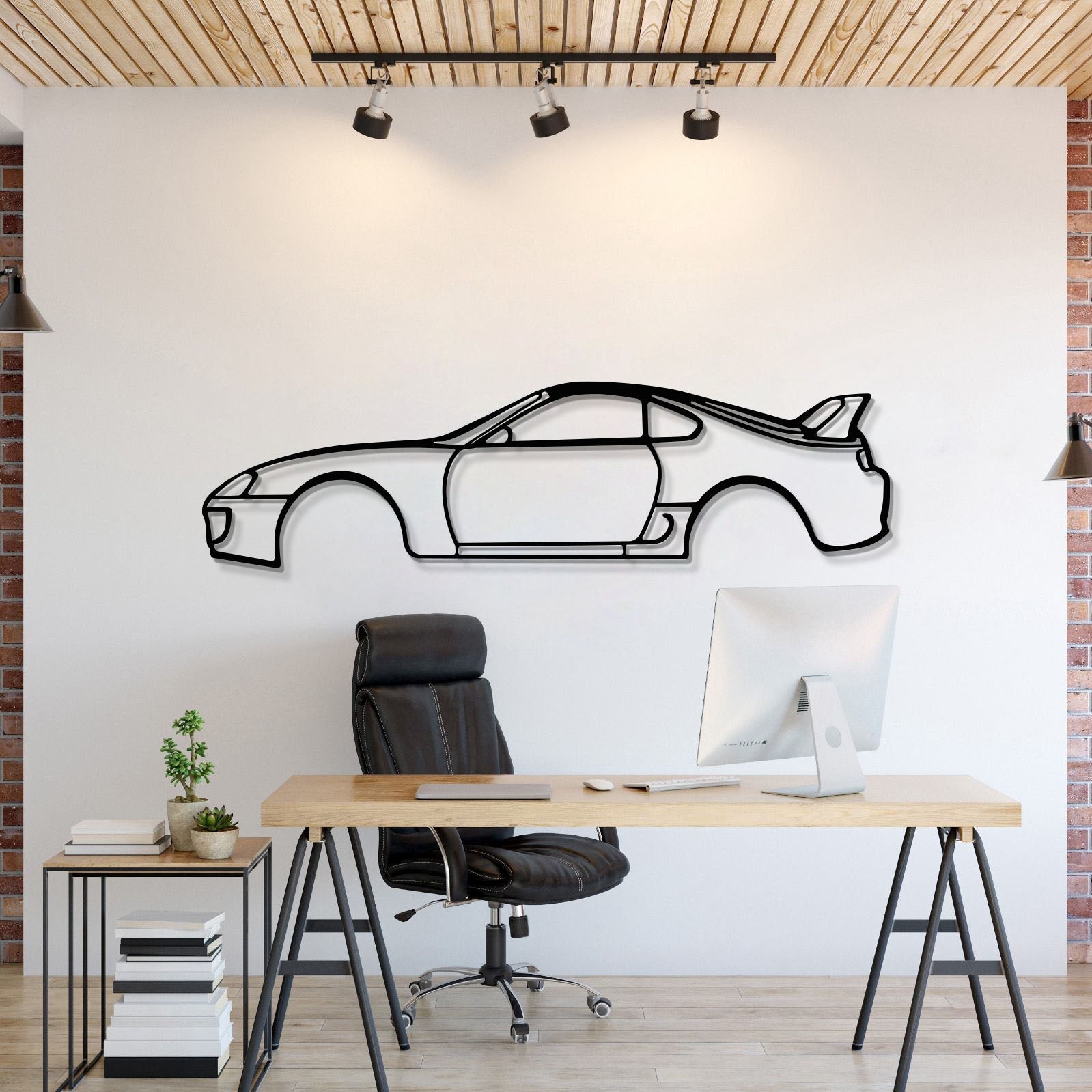 Supra MK4 Metal Car Wall Art - MT1096 - MT1096B49L-MT1096B69L-MT1096B80L-MT1096B99L-MT1096B120L-  DRIVEN - 1