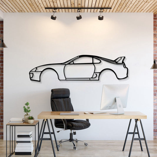 Supra MK4 Metal Car Wall Art - MT1096 - MT1096B49L-MT1096B69L-MT1096B80L-MT1096B99L-MT1096B120L-  DRIVEN - 1