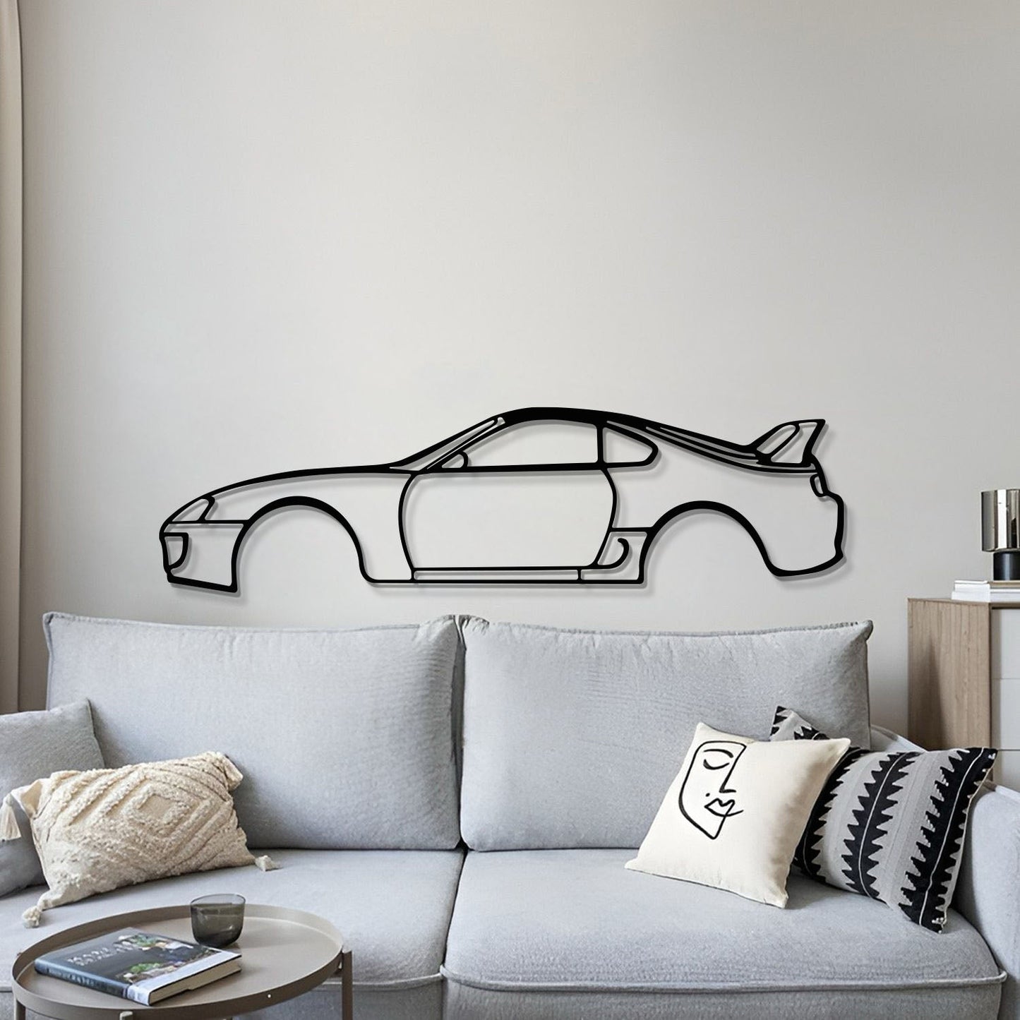 Supra MK4 Metal Car Wall Art - MT1096 - MT1096B49L-MT1096B69L-MT1096B80L-MT1096B99L-MT1096B120L-  DRIVEN - 3