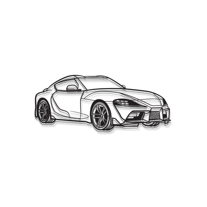Supra MK5 Perspective Metal Car Wall Art  - MT1137 - MT1137B69L-MT1137B80L-MT1137B99L-MT1137B115L-MT1137B140L-  DRIVEN - 6