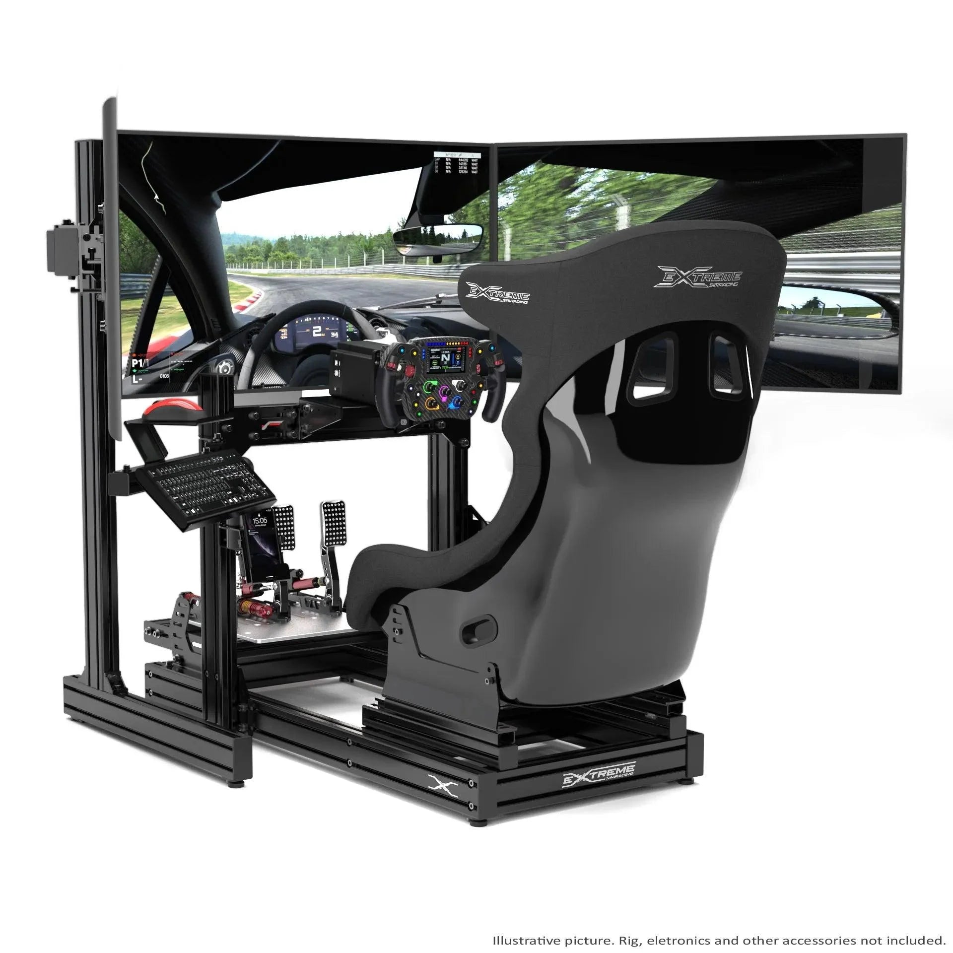 TRIPLE SCREEN ADD-ON FOR ALUMINUM PROFILE TV STAND - 4003-  DRIVEN - 4