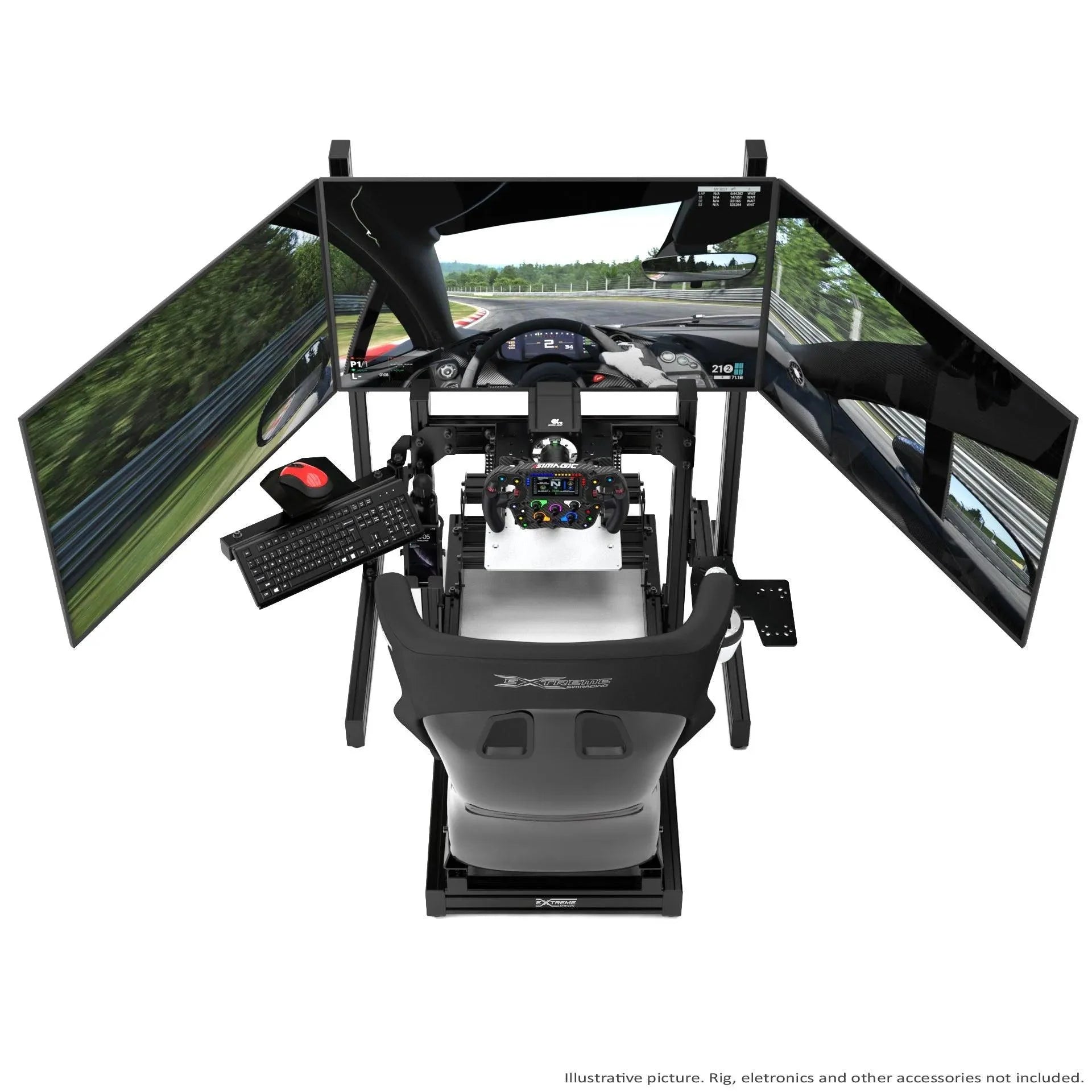 TRIPLE SCREEN ADD-ON FOR ALUMINUM PROFILE TV STAND - 4003-  DRIVEN - 5