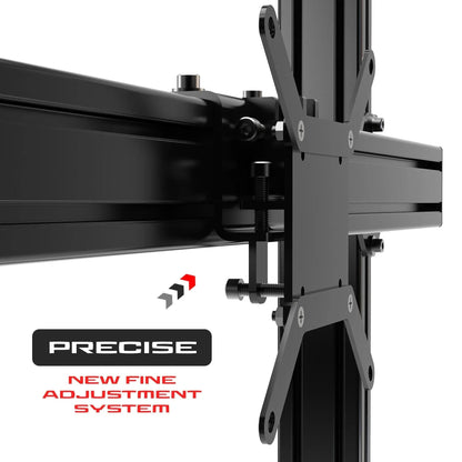 TRIPLE SCREEN ADD-ON FOR ALUMINUM PROFILE TV STAND - 4003-  DRIVEN - 6