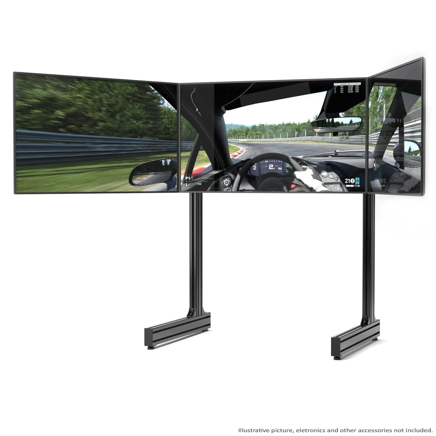TRIPLE SCREEN ADD-ON FOR ALUMINUM PROFILE TV STAND - 4003-  DRIVEN - 2