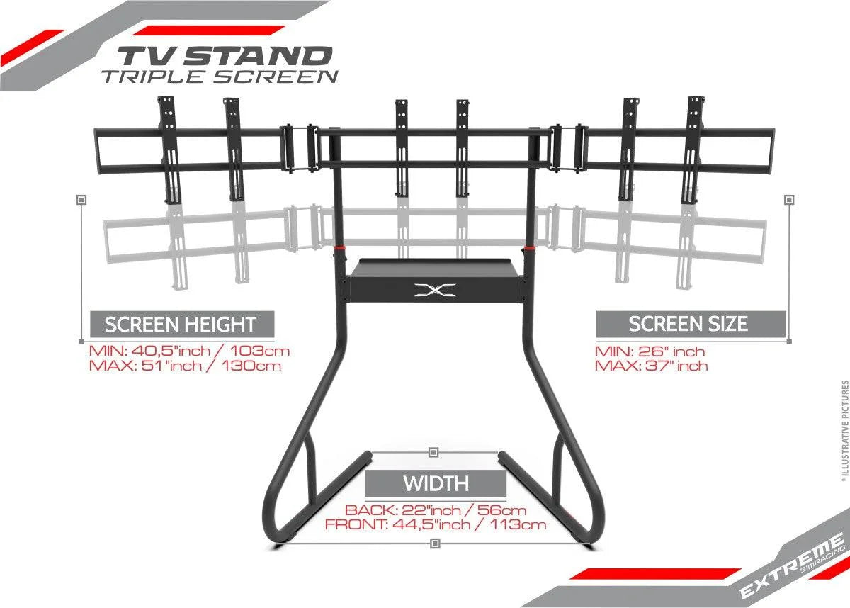 TRIPLE SCREEN TV STAND - 660-  DRIVEN - 5