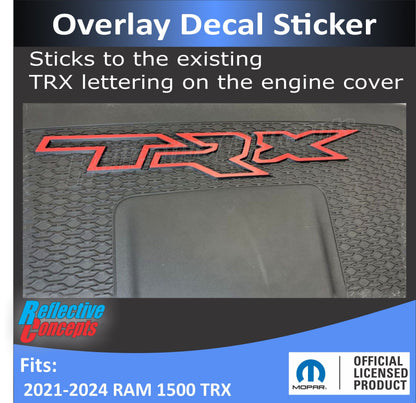 TRX Engine Cover Overlay Decals  - 2021-2024 Ram TRX - sku-44717721747643-sku-44717721780411-sku-44717721813179-sku-44717721845947-sku-44717721878715-  DRIVEN - 3