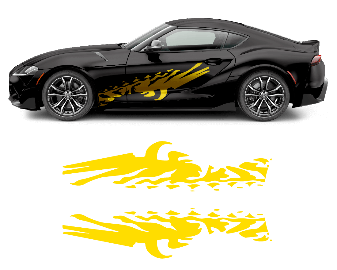 Toyota Supra Accents Graphics - sku-50951491321988-sku-50951491354756-sku-50951491387524-sku-50951491420292-sku-50951491453060-  DRIVEN - 3