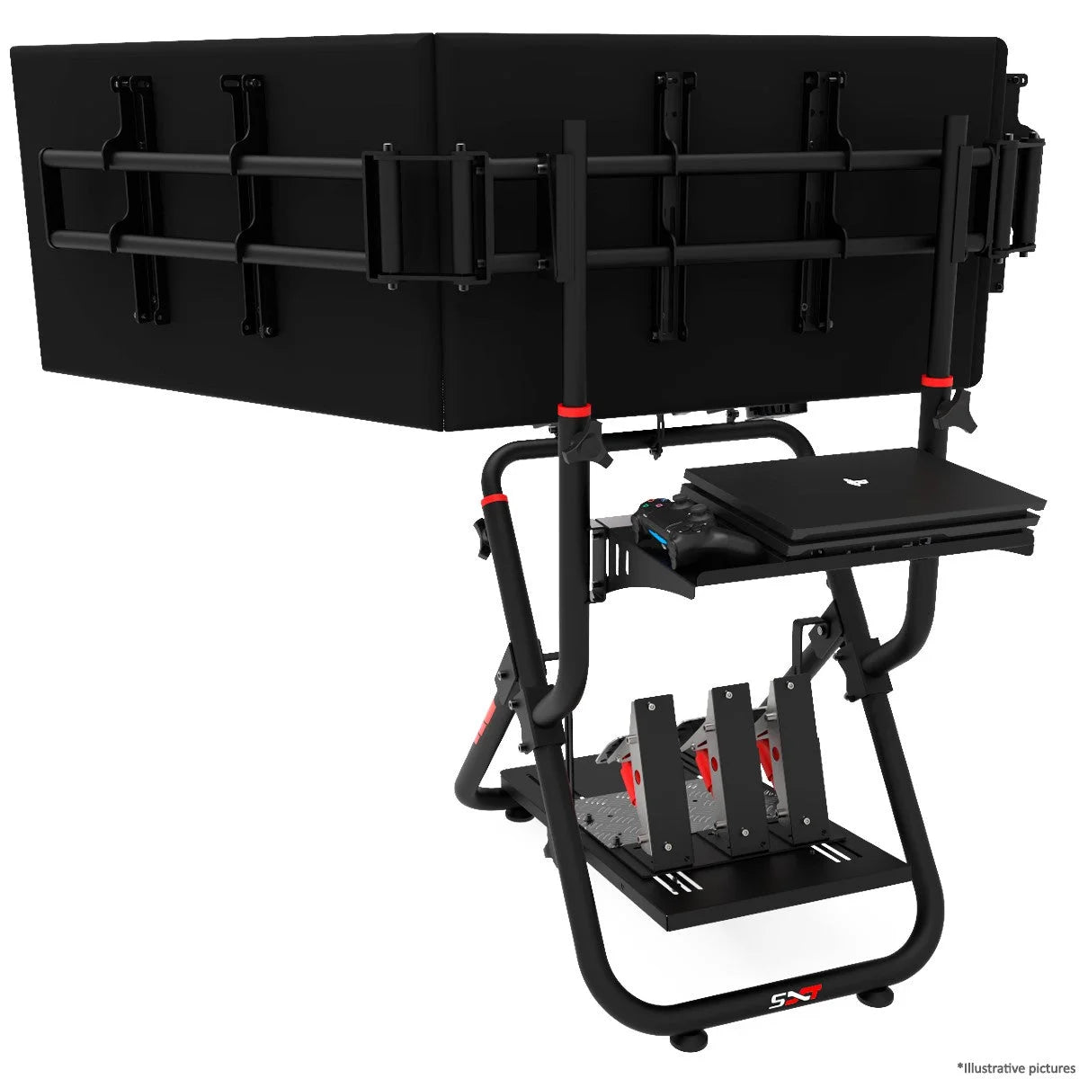 TV STAND TRIPLE SCREEN - FITS SXT V2 MODEL - 1108-  DRIVEN - 6