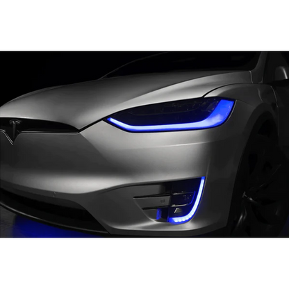 Tesla Model X DRL Boards (Multicolor Flow) 2016-2021 - Q8 | A20 | P2 - BX3-  DRIVEN - 6
