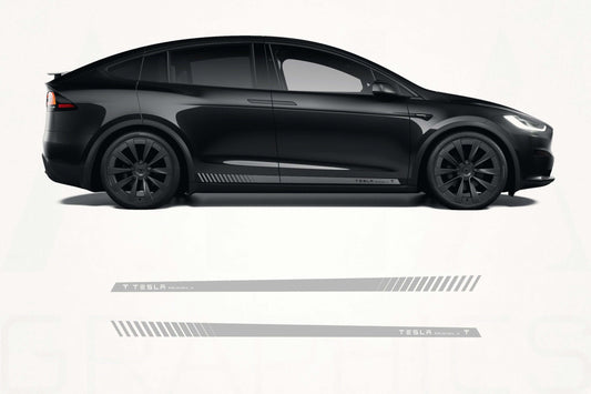 Tesla Model X Side Stripes Decal Kit (2016–2024) – SUV Rocker Panel Graphics - sku-51060859371652-sku-51060859404420-sku-51060859437188-sku-51060859469956-sku-51060859502724-  DRIVEN - 1