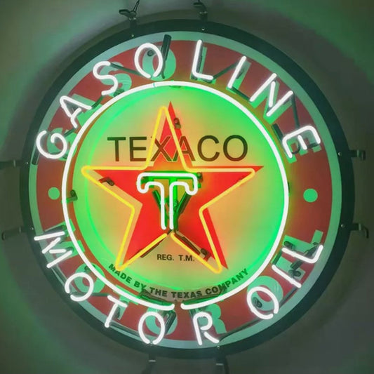 Texaco Gasoline Motor Oil Neon Signs - ME942B-18 inches-ME942B-24 inches-  DRIVEN - 2