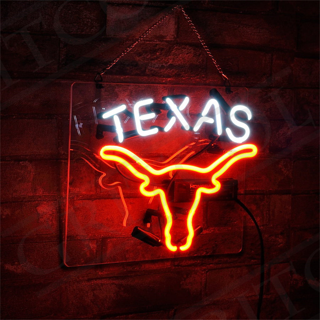 Texas Longhorn Neon Signs - TNXC010-  DRIVEN - 2