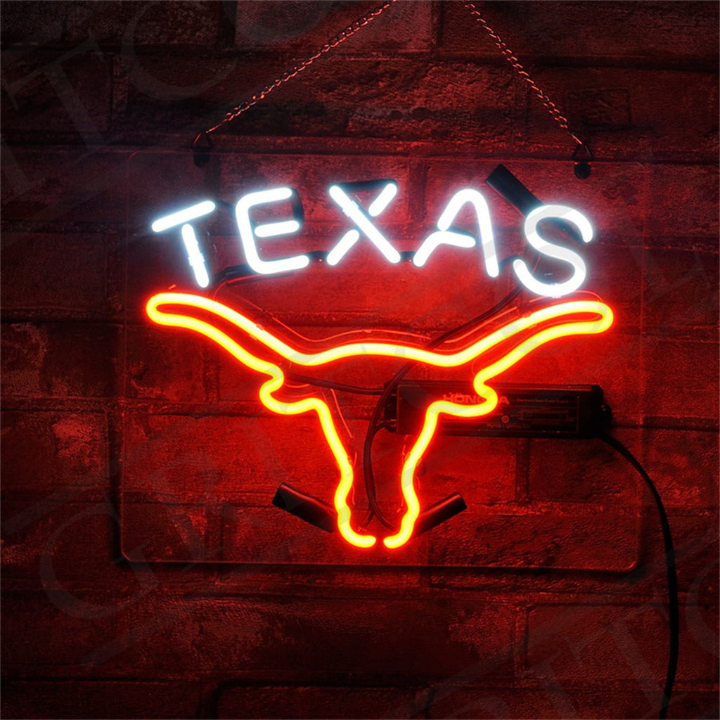 Texas Longhorn Neon Signs - TNXC010-  DRIVEN - 1