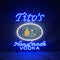 Blue Tito's Handmade Vodka Neon Signs Light