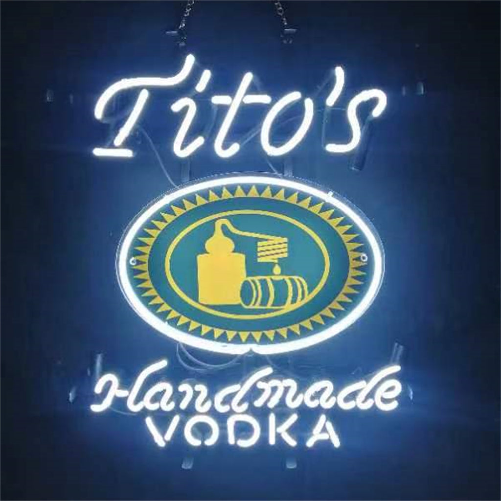 White Tito's Handmade Vodka Neon Signs Light - MEX377-  DRIVEN - 1