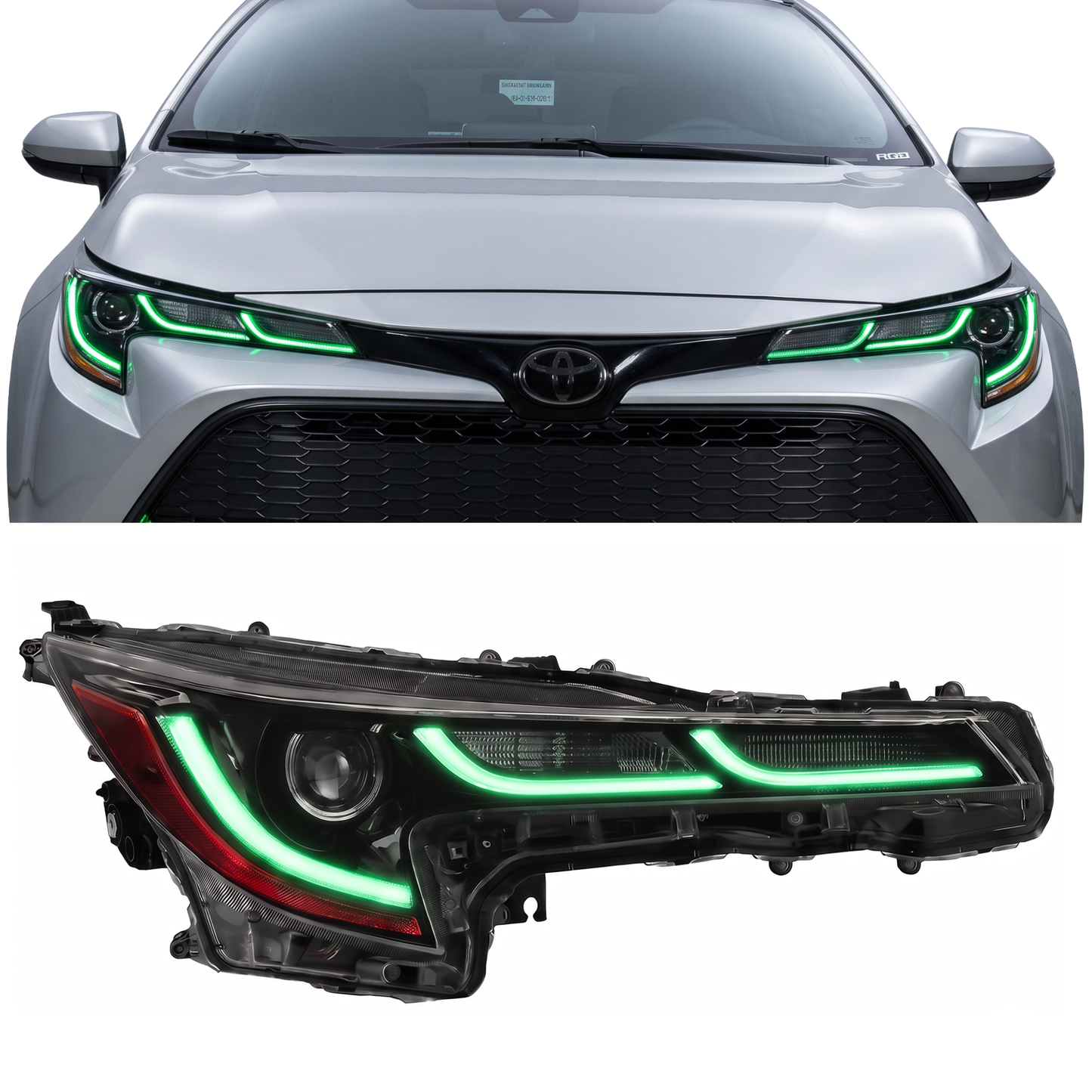 Toyota Corolla RGBW DRL Boards (2019-2022) - F1 | A12 | P2   - BX1-  DRIVEN - 1