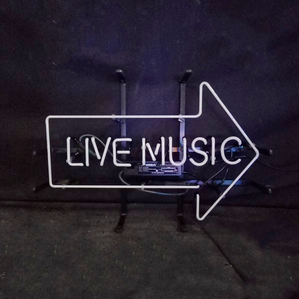 Live Music with Right Arrow Neon Signs - ME450-  DRIVEN - 3