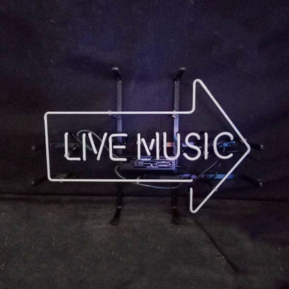 Live Music with Right Arrow Neon Signs - ME450-  DRIVEN - 3