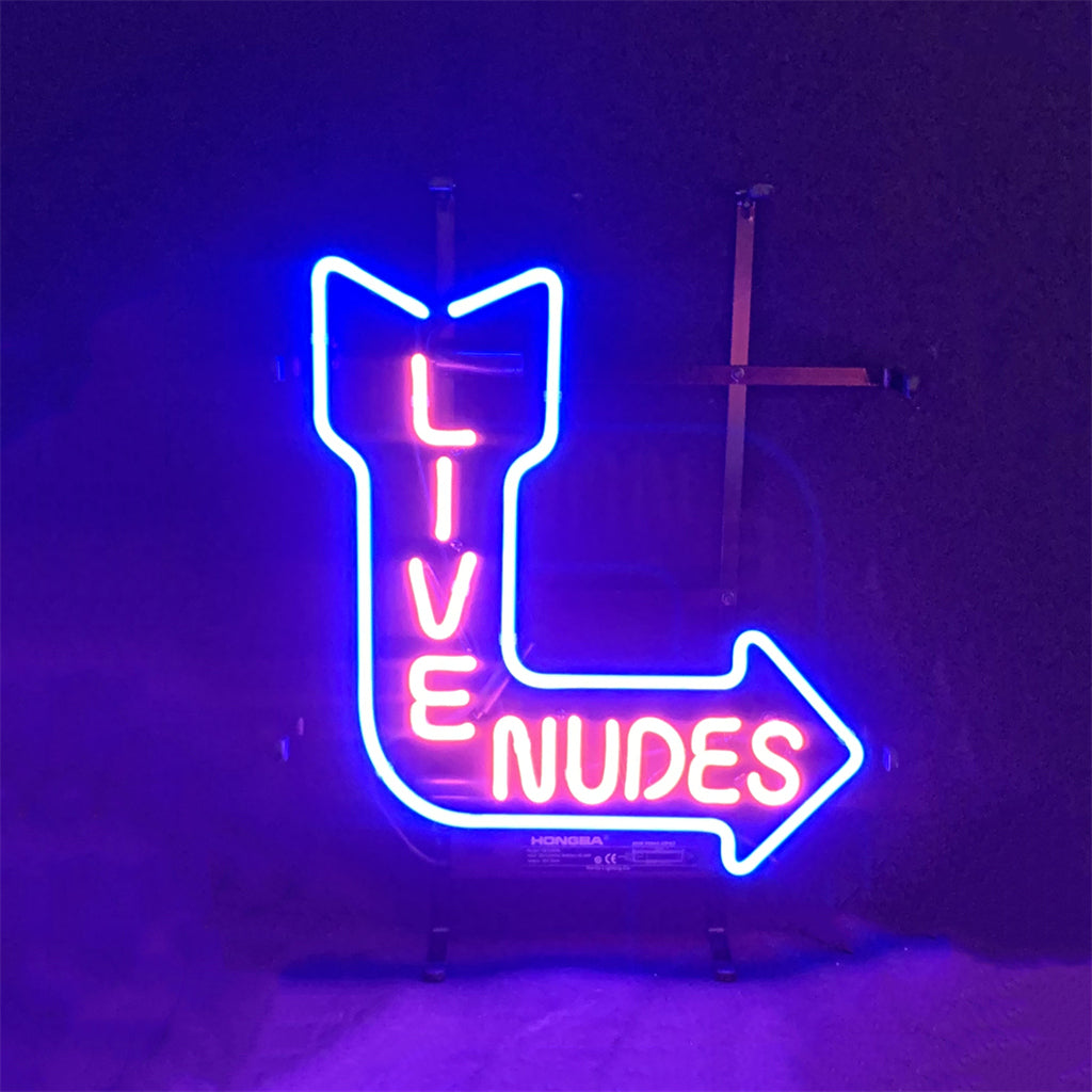 Turn Right Arrow Live Nudes Neon Signs - ME582-  DRIVEN - 1