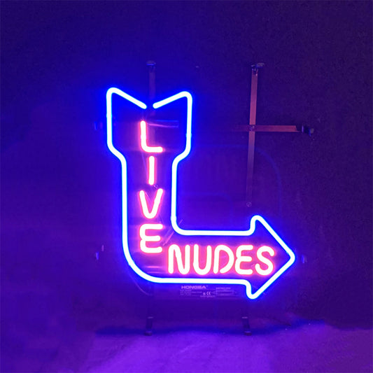 Turn Right Arrow Live Nudes Neon Signs - ME582-  DRIVEN - 1