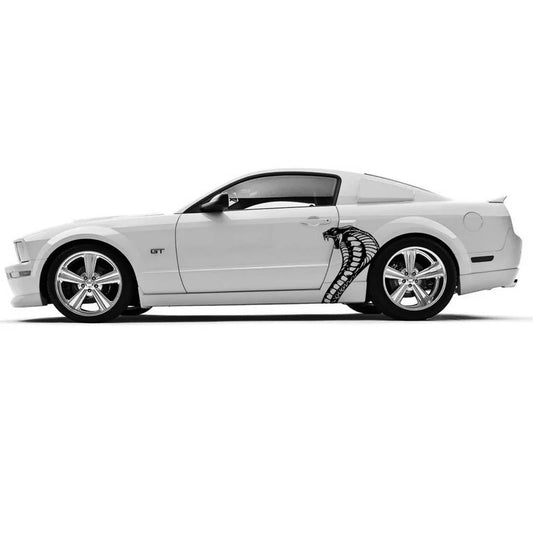 Cobra Snake Head Body Decal 20.5"x26.25" | Vinyl Graphic for Ford Mustang & Cars - 200000182:366;5:361386#passenger side-  DRIVEN - 2