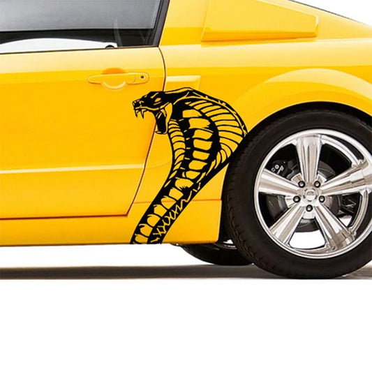 Cobra Snake Head Body Decal 20.5"x26.25" | Vinyl Graphic for Ford Mustang & Cars - 200000182:366;5:361386#passenger side-  DRIVEN - 1