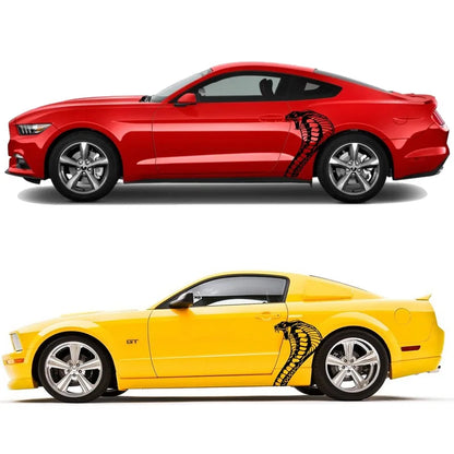 Cobra Snake Head Body Decal 20.5"x26.25" | Vinyl Graphic for Ford Mustang & Cars - 200000182:366;5:361386#passenger side-200000182:175;5:100014064#driver side-200000182:366;5:100014064#driver side-200000182:350853;5:361386#passenger side-200000182:350853;5:100014064#driver side-  DRIVEN - 3