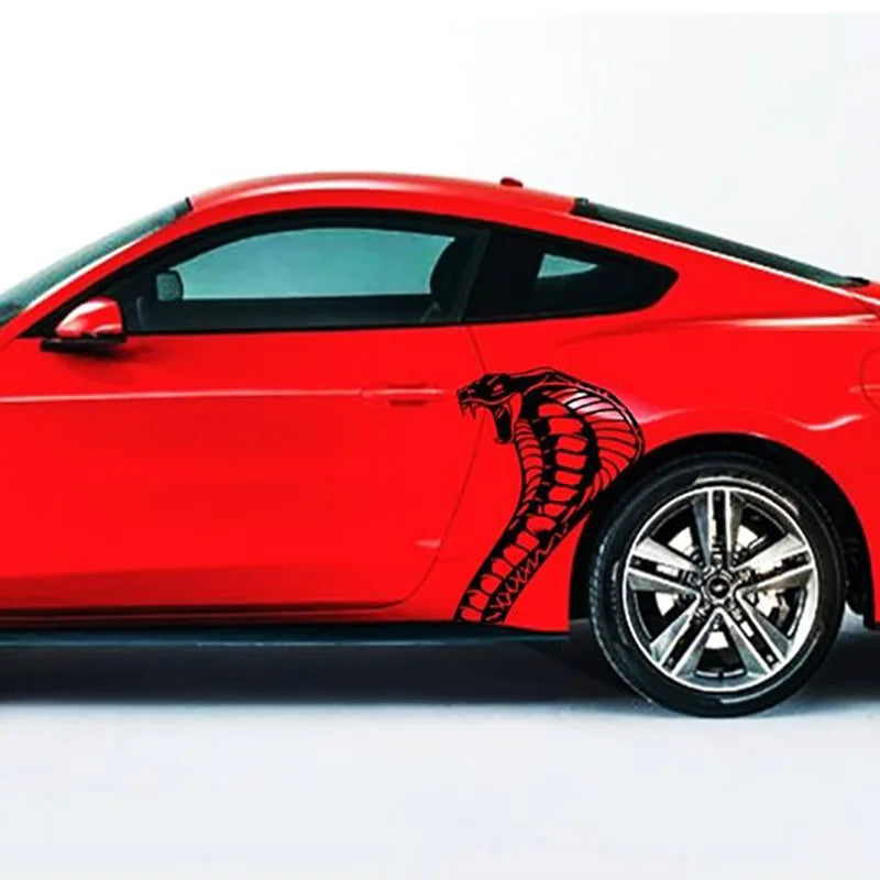 Cobra Snake Head Body Decal 20.5"x26.25" | Vinyl Graphic for Ford Mustang & Cars - 200000182:366;5:361386#passenger side-200000182:175;5:100014064#driver side-200000182:366;5:100014064#driver side-200000182:350853;5:361386#passenger side-200000182:350853;5:100014064#driver side-  DRIVEN - 4