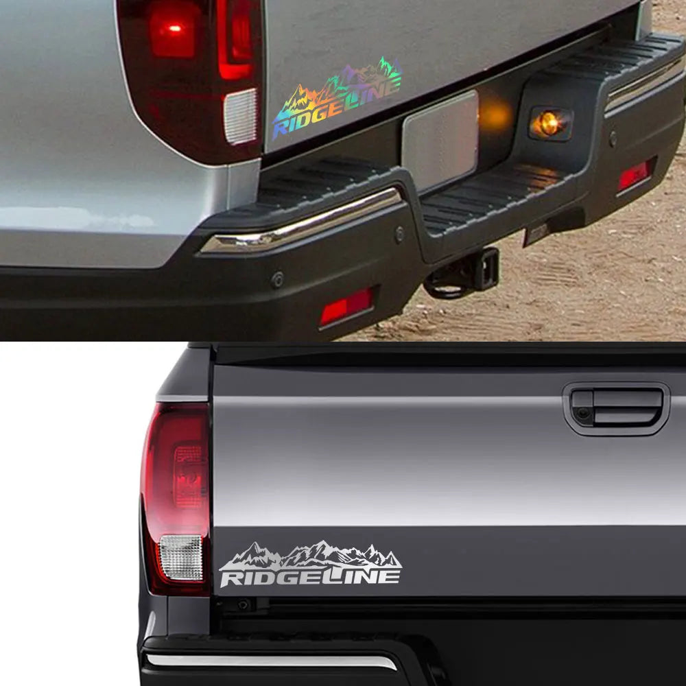 Mountain Tailgate & Body Decal for Honda Ridgeline | Full Vinyl Truck Graphics - 200000182:350850#Matt Black-200000182:366#Glossy Yellow-200000182:350852#Glossy Orange-200000182:173#Matt Gold-200000182:175#Glossy Blue-  DRIVEN - 3