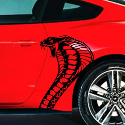 Cobra Snake Head Body Decal 20.5"x26.25" | Vinyl Graphic for Ford Mustang & Cars - 200000182:366;5:361386#passenger side-200000182:175;5:100014064#driver side-200000182:366;5:100014064#driver side-200000182:350853;5:361386#passenger side-200000182:350853;5:100014064#driver side-  DRIVEN - 5