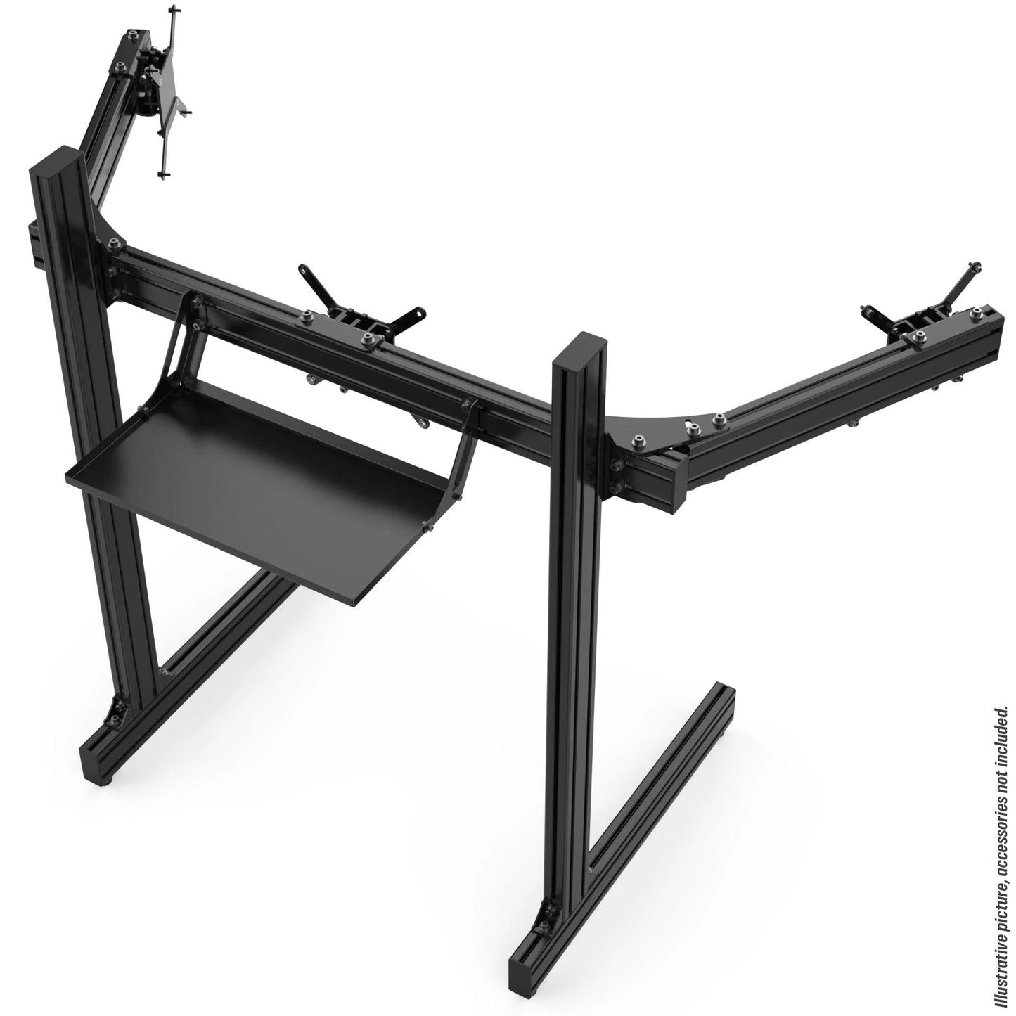 UNIVERSAL PC/DESKTOP REAR TRAY FOR TV STANDS IN ALUMINUM PROFILE - 2010303090000-  DRIVEN - 2