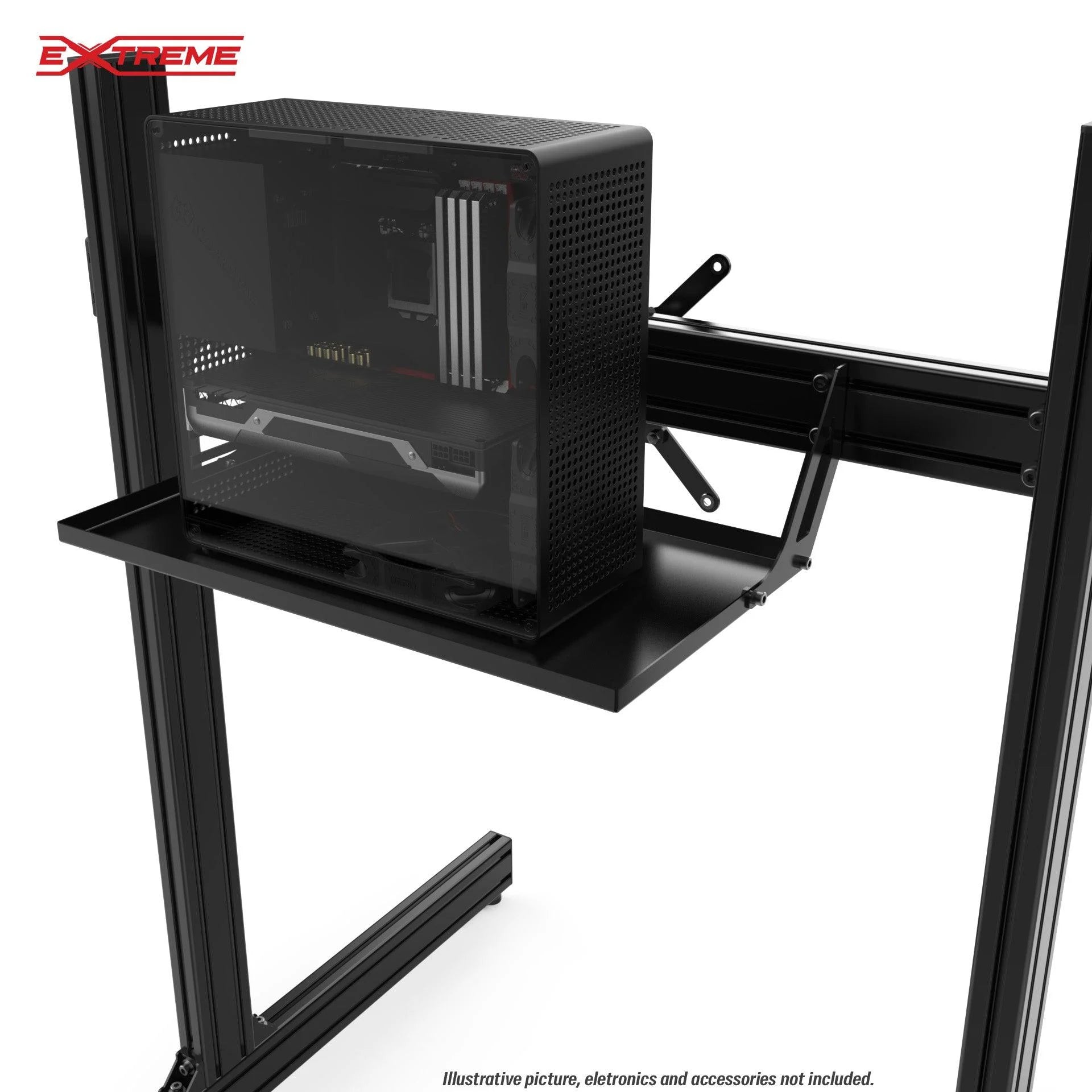 UNIVERSAL PC/DESKTOP REAR TRAY FOR TV STANDS IN ALUMINUM PROFILE - 2010303090000-  DRIVEN - 3