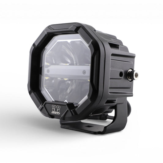 U-Con Interlocking Off Road LED Pod With Amber or White DRL Running Light - Item #609-sku-46523997487262-sku-46523997520030-sku-46523997552798-  DRIVEN - 1
