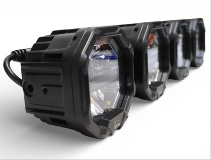 8 Light U-Con Interlocking Off Road LED Pod With Amber or White DRL Running Light - sku-46526099783838-sku-46526099816606-sku-46526099849374-sku-46526099882142-sku-46526099914910-  DRIVEN - 6