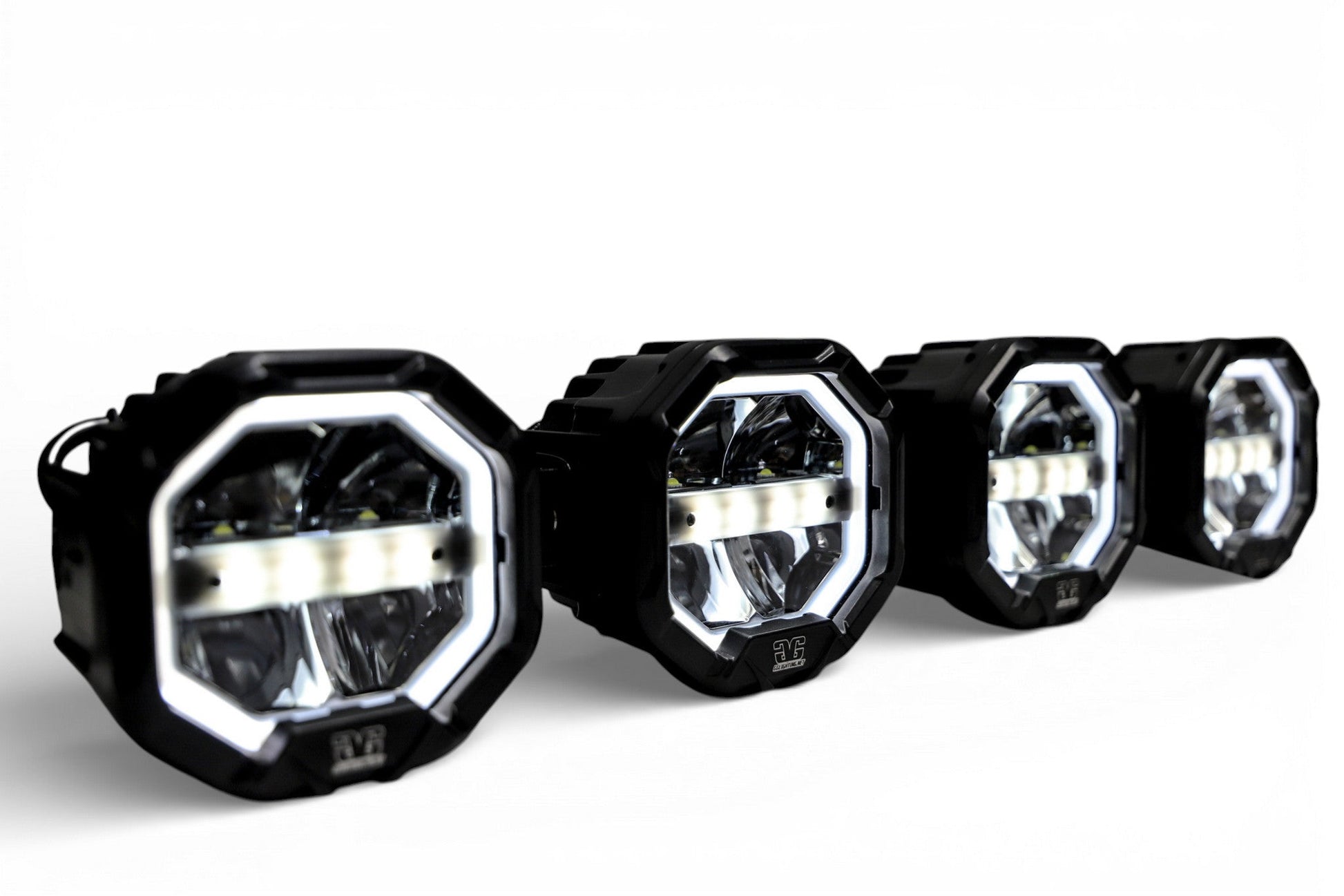 8 Light U-Con Interlocking Off Road LED Pod With Amber or White DRL Running Light - sku-46526099783838-sku-46526099816606-sku-46526099849374-sku-46526099882142-sku-46526099914910-  DRIVEN - 3