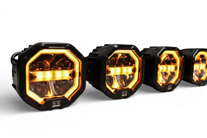 8 Light U-Con Interlocking Off Road LED Pod With Amber or White DRL Running Light - sku-46526099783838-sku-46526099816606-sku-46526099849374-sku-46526099882142-sku-46526099914910-  DRIVEN - 2