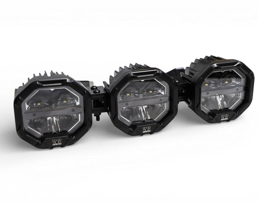 3 Light U-Con Interlocking Off Road LED Pod With Amber or White DRL Running Light - sku-46526060363934-sku-46526060396702-sku-46526060429470-sku-46526060462238-sku-46526060495006-  DRIVEN - 1