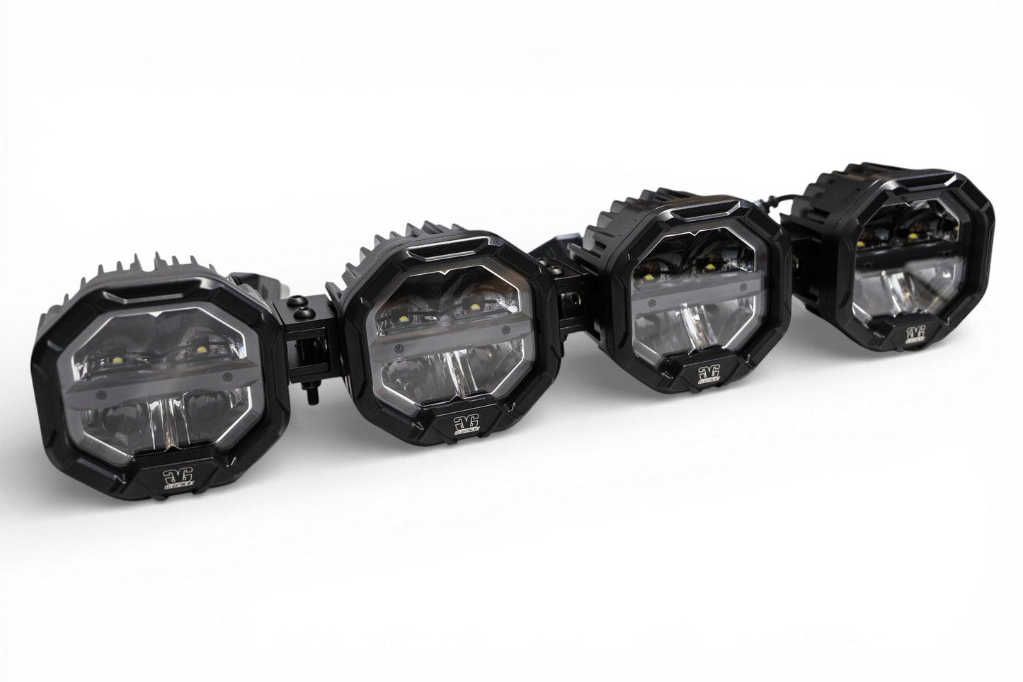 4 Light U-Con Interlocking Off Road LED Pod With Amber or White DRL Running Light - sku-46526067048606-sku-46526067081374-sku-46526067114142-sku-46526067146910-sku-46526067179678-  DRIVEN - 1