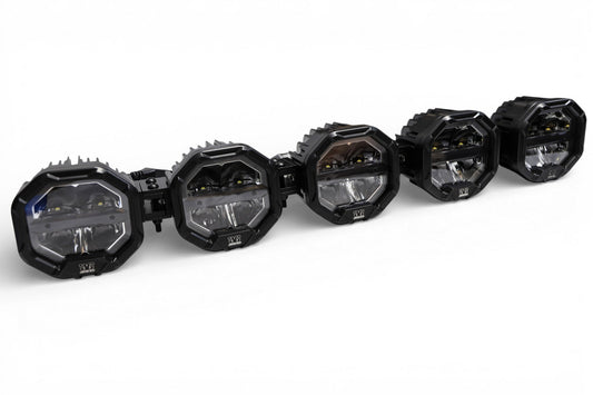 5 Light U-Con Interlocking Off Road LED Pod With Amber or White DRL Running Light - sku-46526078976158-sku-46526079008926-sku-46526079041694-sku-46526079074462-sku-46526079107230-  DRIVEN - 1