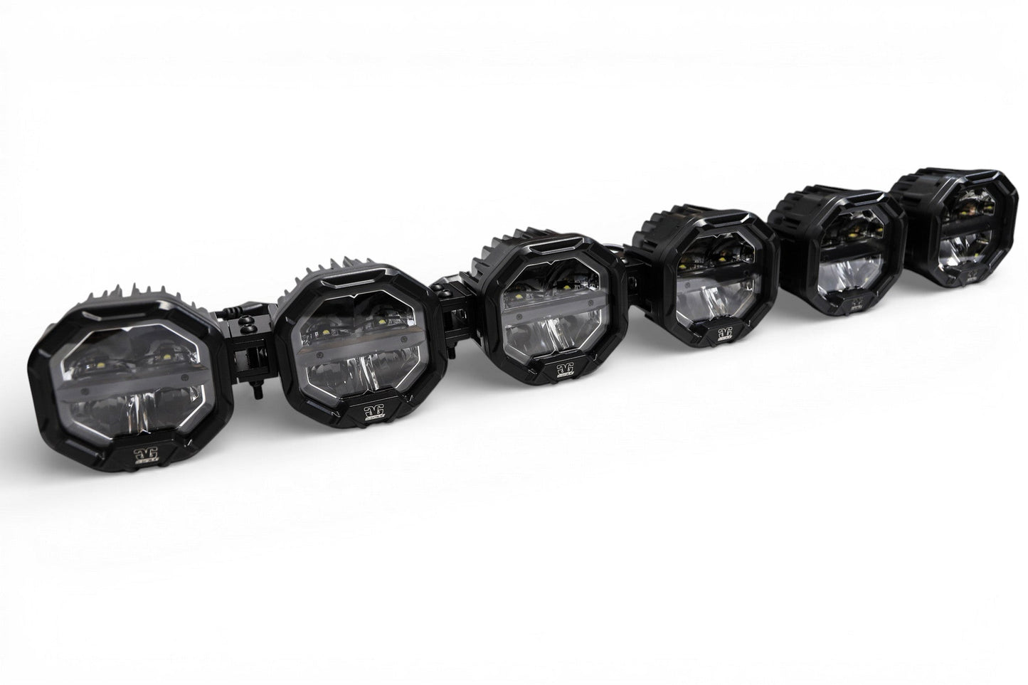 6 Light U-Con Interlocking Off Road LED Pod With Amber or White DRL Running Light - sku-46526082908318-sku-46526082941086-sku-46526082973854-sku-46526083006622-sku-46526083039390-  DRIVEN - 1