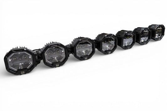 7 Light U-Con Interlocking Off Road LED Pod With Amber or White DRL Running Light - sku-46526088085662-sku-46526088118430-sku-46526088151198-sku-46526088183966-sku-46526088216734-  DRIVEN - 1