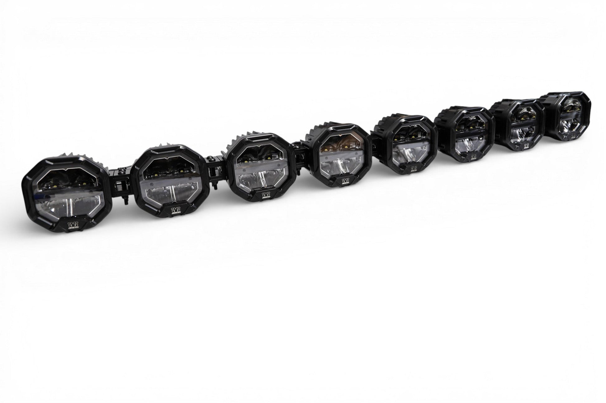 8 Light U-Con Interlocking Off Road LED Pod With Amber or White DRL Running Light - sku-46526099783838-sku-46526099816606-sku-46526099849374-sku-46526099882142-sku-46526099914910-  DRIVEN - 1