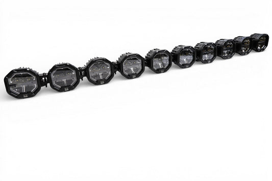 10 Light U-Con Interlocking Off Road LED Pod With Amber or White DRL Running Light - sku-46526102077598-sku-46526102110366-sku-46526102143134-sku-46526102175902-sku-46526102208670-  DRIVEN - 1