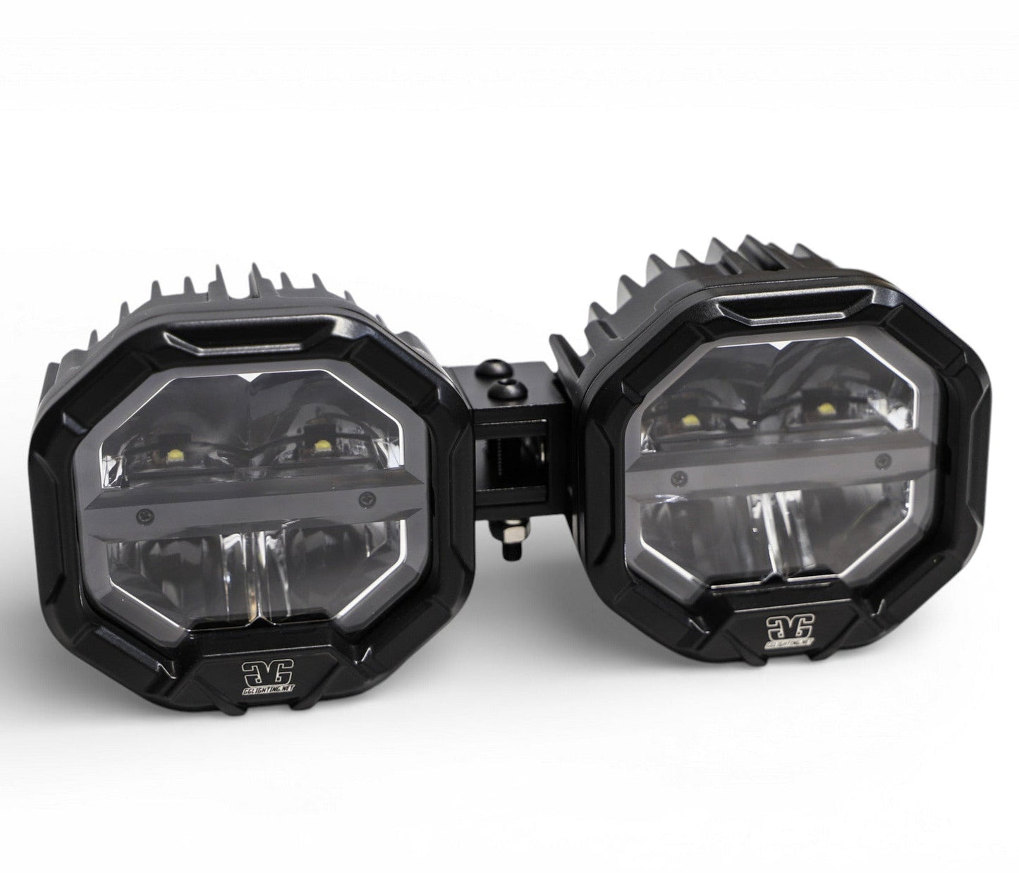 2 Light U-Con Interlocking Off Road LED Pod With Amber or White DRL Running Light - sku-46525993549982-sku-46526044602526-sku-46525993582750-sku-46526044635294-sku-46525993615518-  DRIVEN - 1