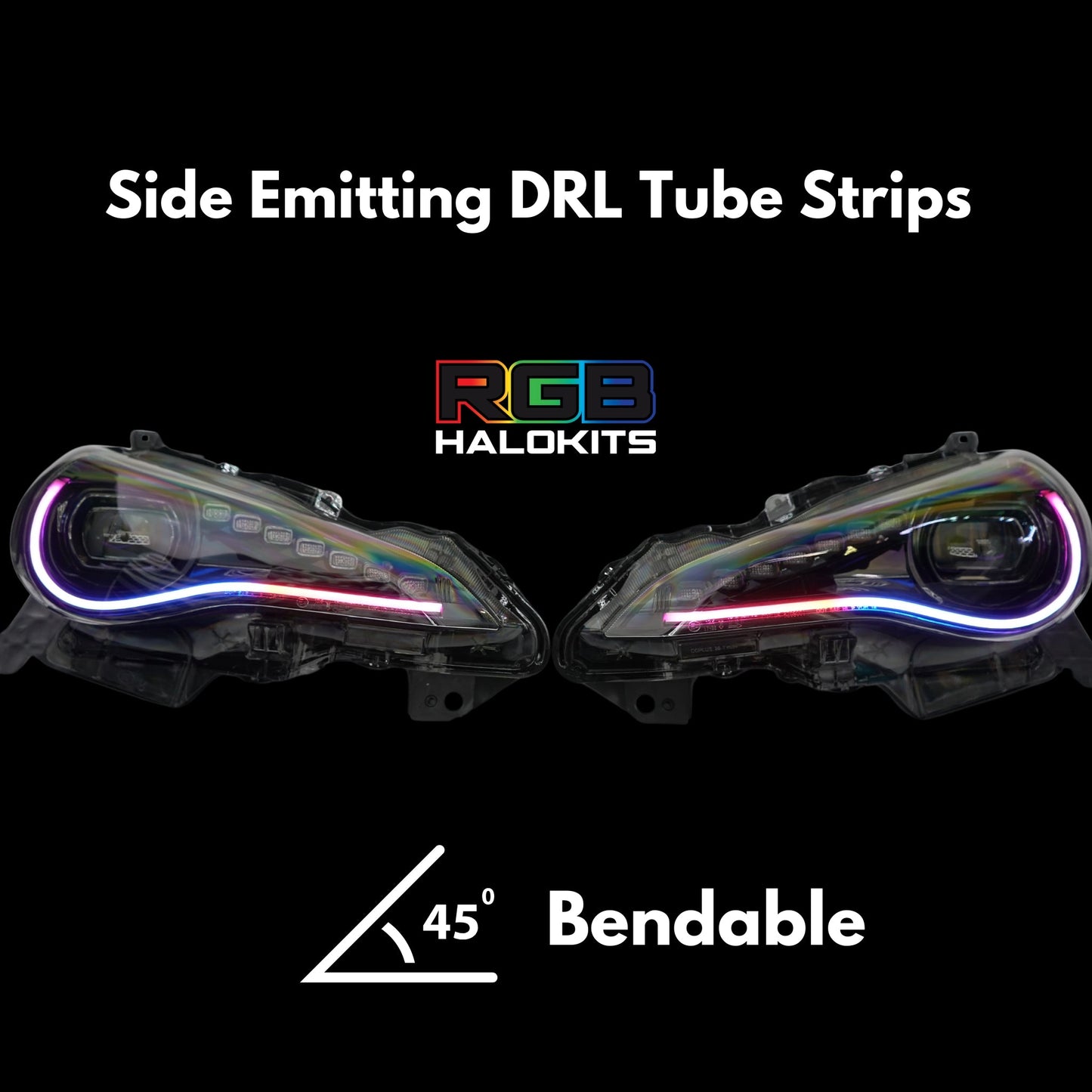 Universal Side Emitting Flexible DRL Diffused Strips | Multicolor - G1  | P2 - BX2-G2 | P2  - BX2-G3 | P2  - BX2-G1 | A20| P2   - BX1-G2 | A20 |P2   - BX1-  DRIVEN - 2