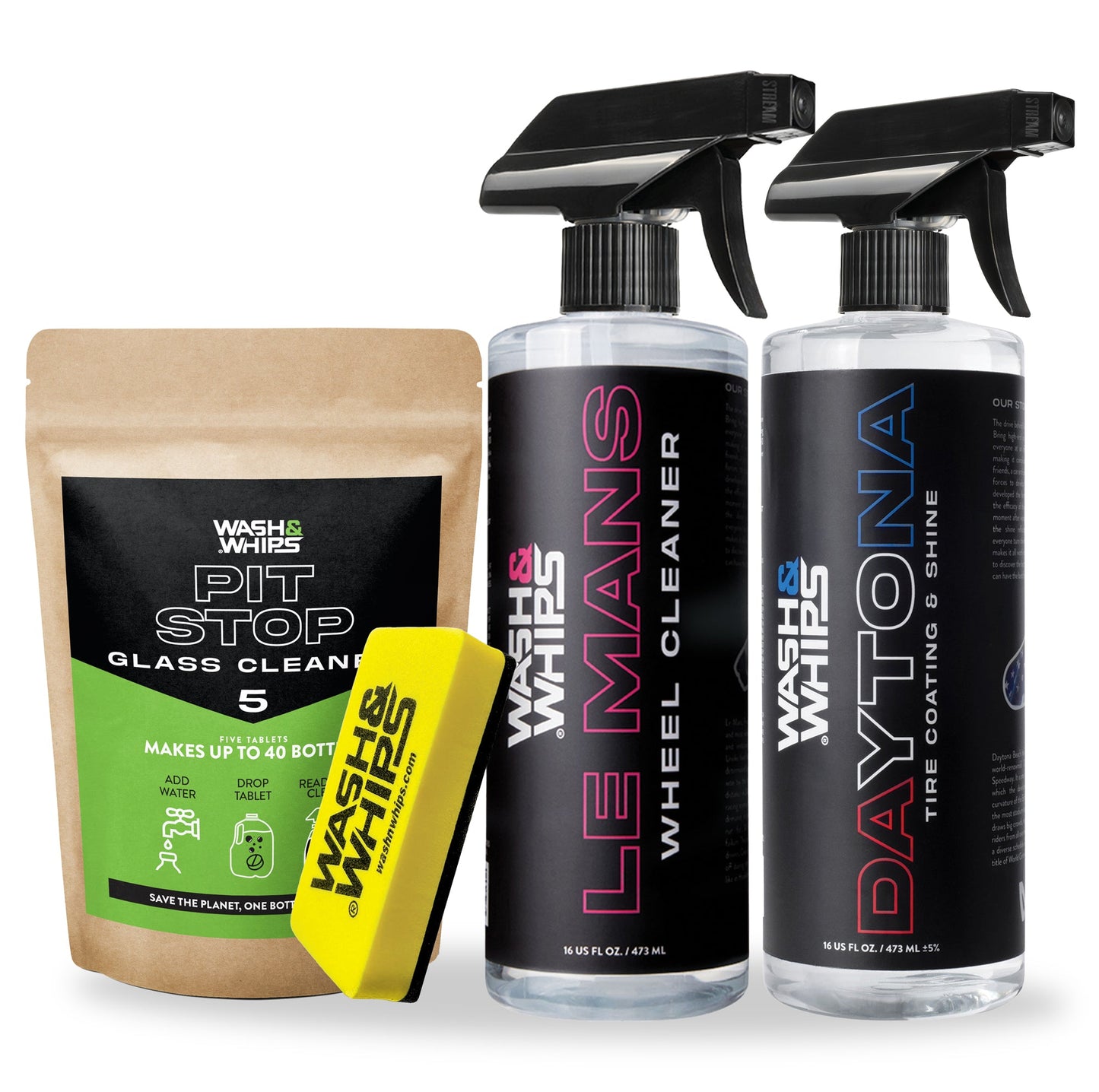 WASH&WHIPS | Wheel & Tire Wash & Shine Kit - $48 Value - MFH085-F-  DRIVEN - 1