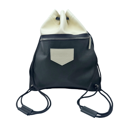 Detroit Drawstring Backpack in Leather ( Made to Order) - DRW009B-DRW009B-sku-40872560459841-sku-40872560427073-DRW009B-  DRIVEN - 4