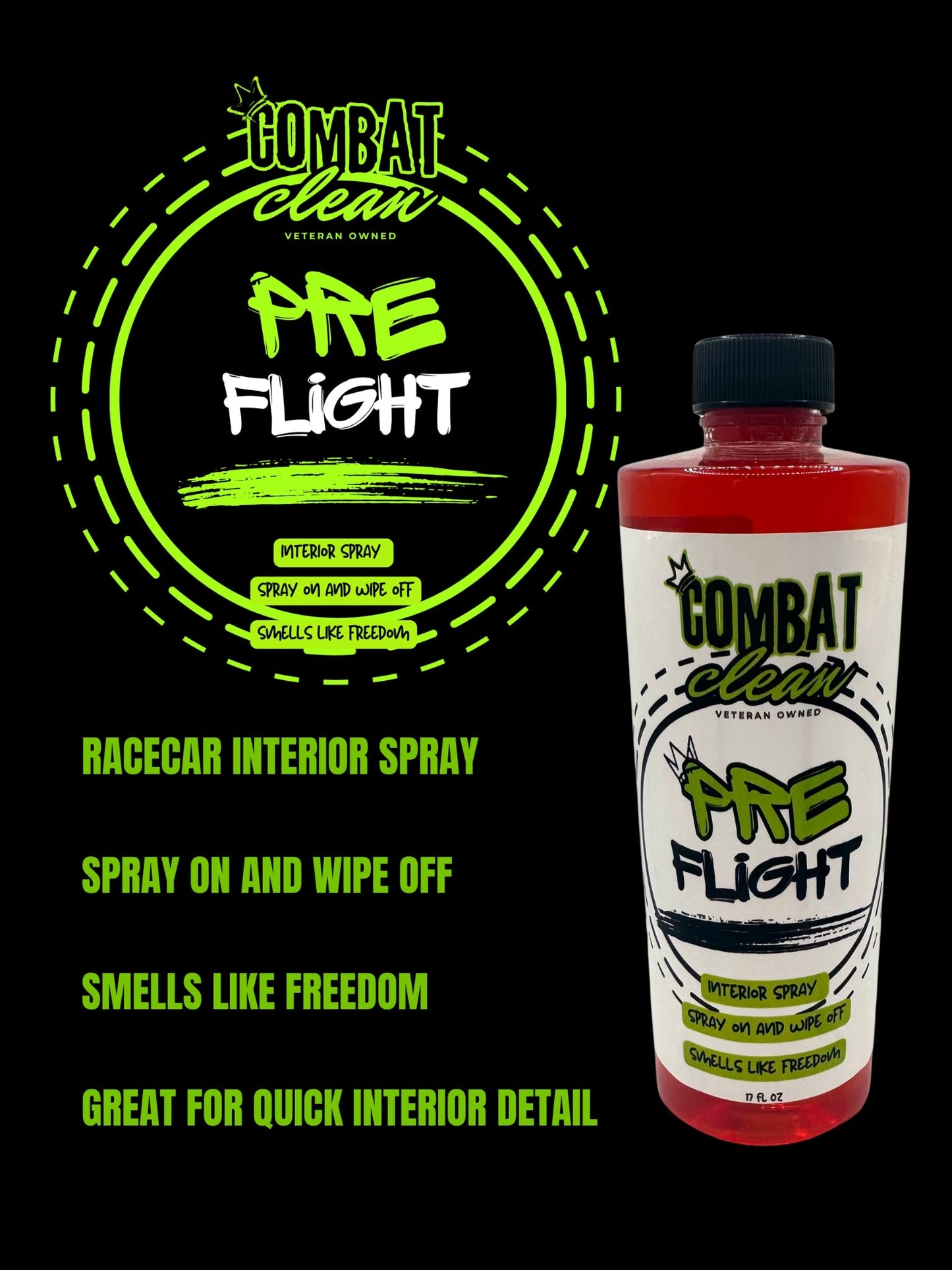 Combat | Pre Flight (Interior Quick Detail) - sku-51389556621591-sku-51389556654359-sku-51389556687127-sku-51389556719895-  DRIVEN - 2